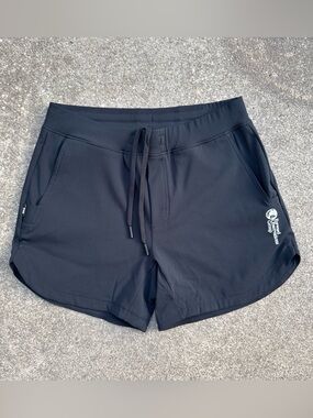 Forward Observations Group Shorts Mens Large Black Athletic FOG Running Gym Logo